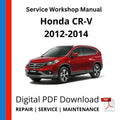 Honda CR-V 2012-2014 Service Workshop Manual