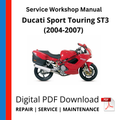 Ducati Sport Touring ST3 (2004-2007) Service Workshop Manual