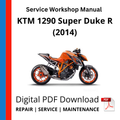 KTM 1290 Super Duke R (2014) Service Workshop Manual