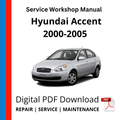 Hyundai Accent 2000-2005 Service Workshop Manual