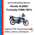 Honda XL600V Transalp (1989-1991) Service Workshop Manual