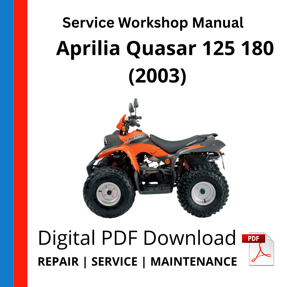 Aprilia Quasar 125 180 (2003) Service Workshop Manual