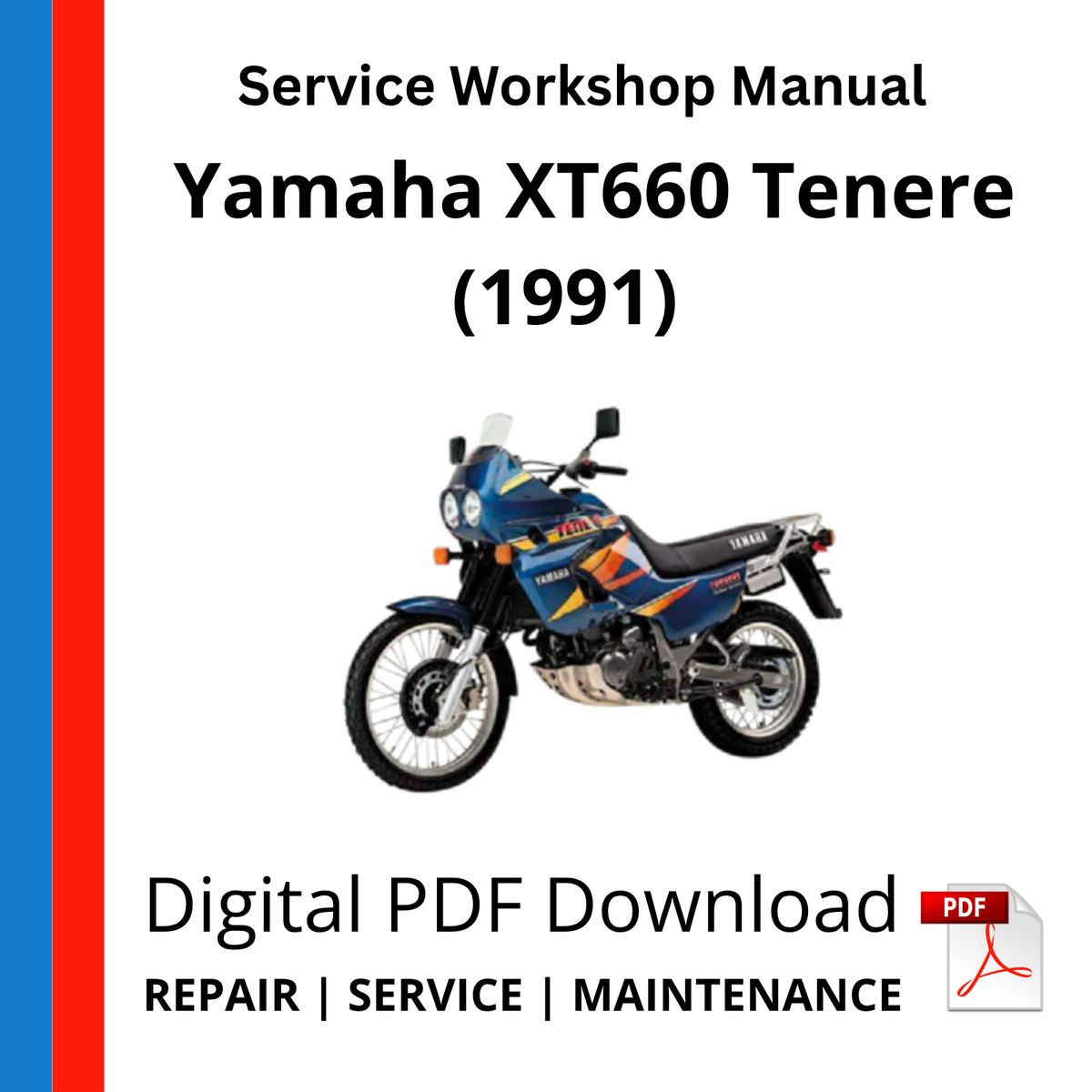 Yamaha XT660 Tenere (1991) Service Workshop Manual