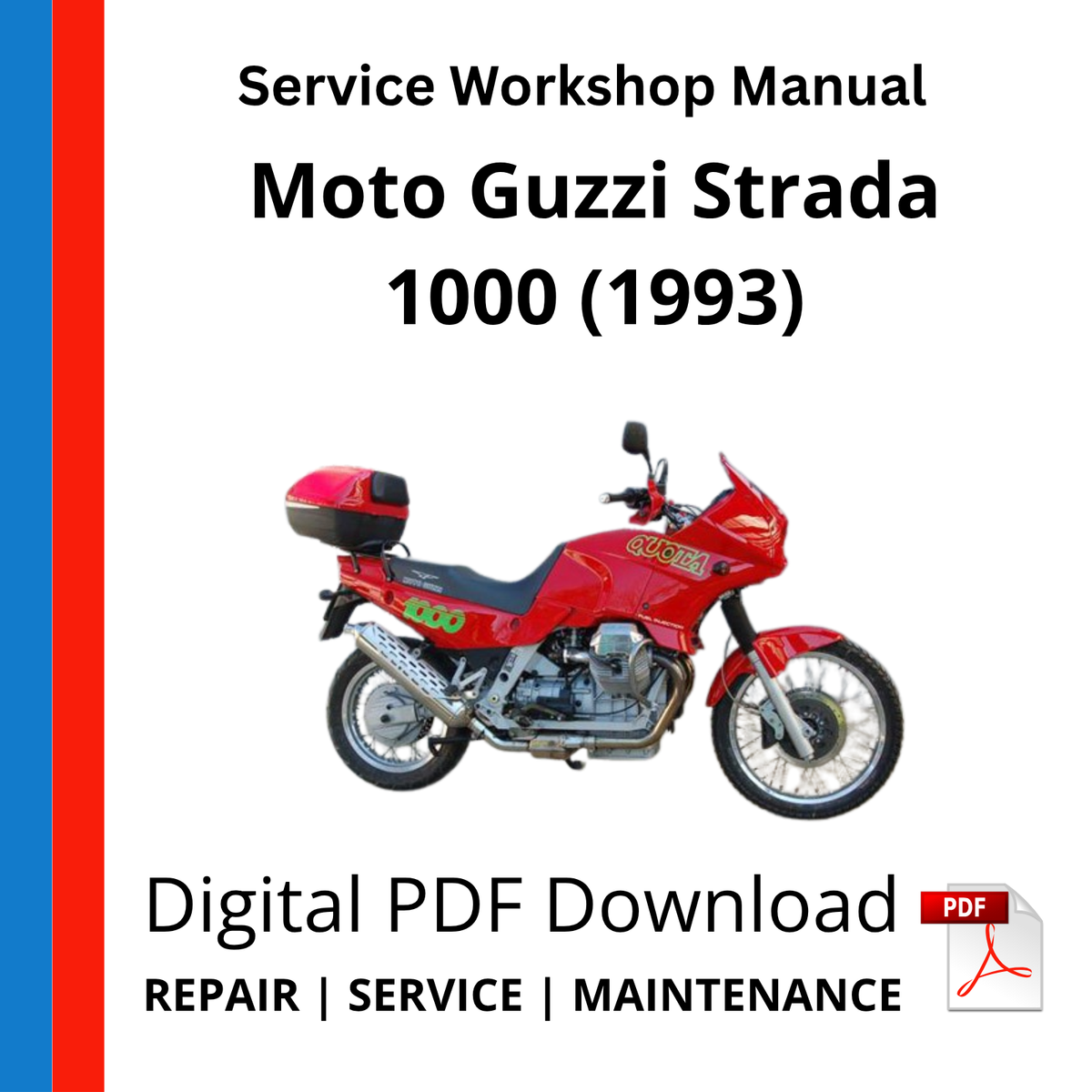 Moto Guzzi Strada 1000 (1993) Service Workshop Manual