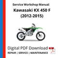 Kawasaki KX 450 F (2012-2015) Service Workshop Manual