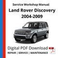 Land Rover Discovery 2004-2009 Service Workshop Manual