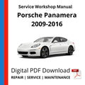 Porsche Panamera 970 2009-2016 Service Workshop Manual