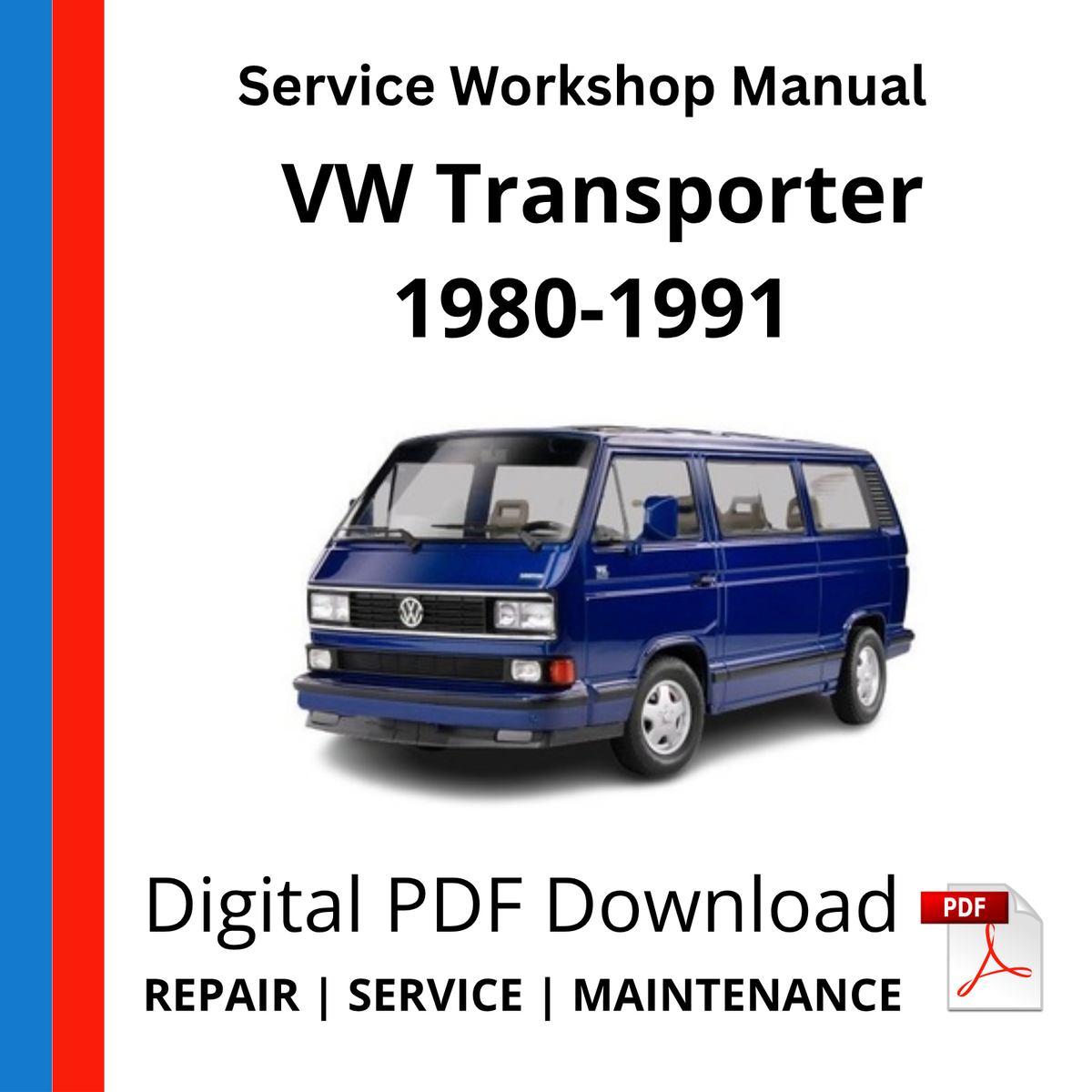 Volkswagen Transporter T3 1980-1991 Service Workshop Manual