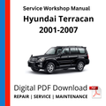 Hyundai Terracan 2001-2007 Service Workshop Manual