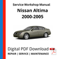 Nissan Altima 2000-2005 Service Workshop Manual