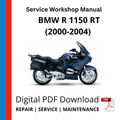 BMW R 1150 RT (2000-2004) Service Workshop Manual