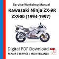 Kawasaki Ninja ZX-9R ZX900 (1994-1997) Service Workshop Manual
