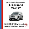 Infiniti QX56 JA60 2004-2005 Service Workshop Manual