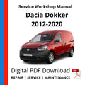 Dacia Dokker 2012-2020 Service Workshop Manual
