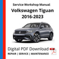 Volkswagen Tiguan 2016-2023 Service Workshop Manual