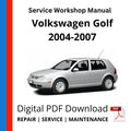 Volkswagen Golf 2004-2007 Service Workshop Manual